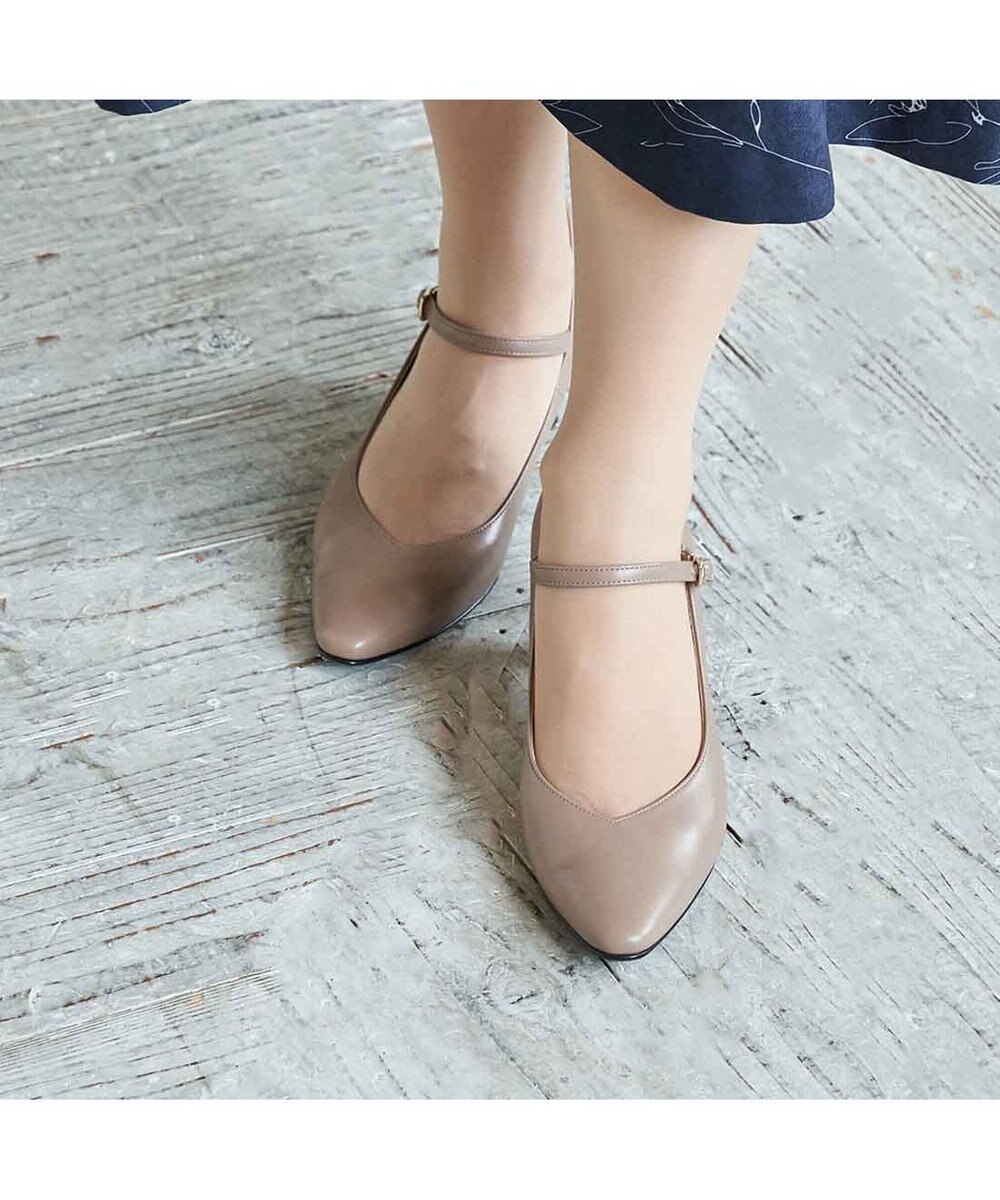 Riz raffinee <Riz raffinee>Vカットアンクルストラップパンプス 