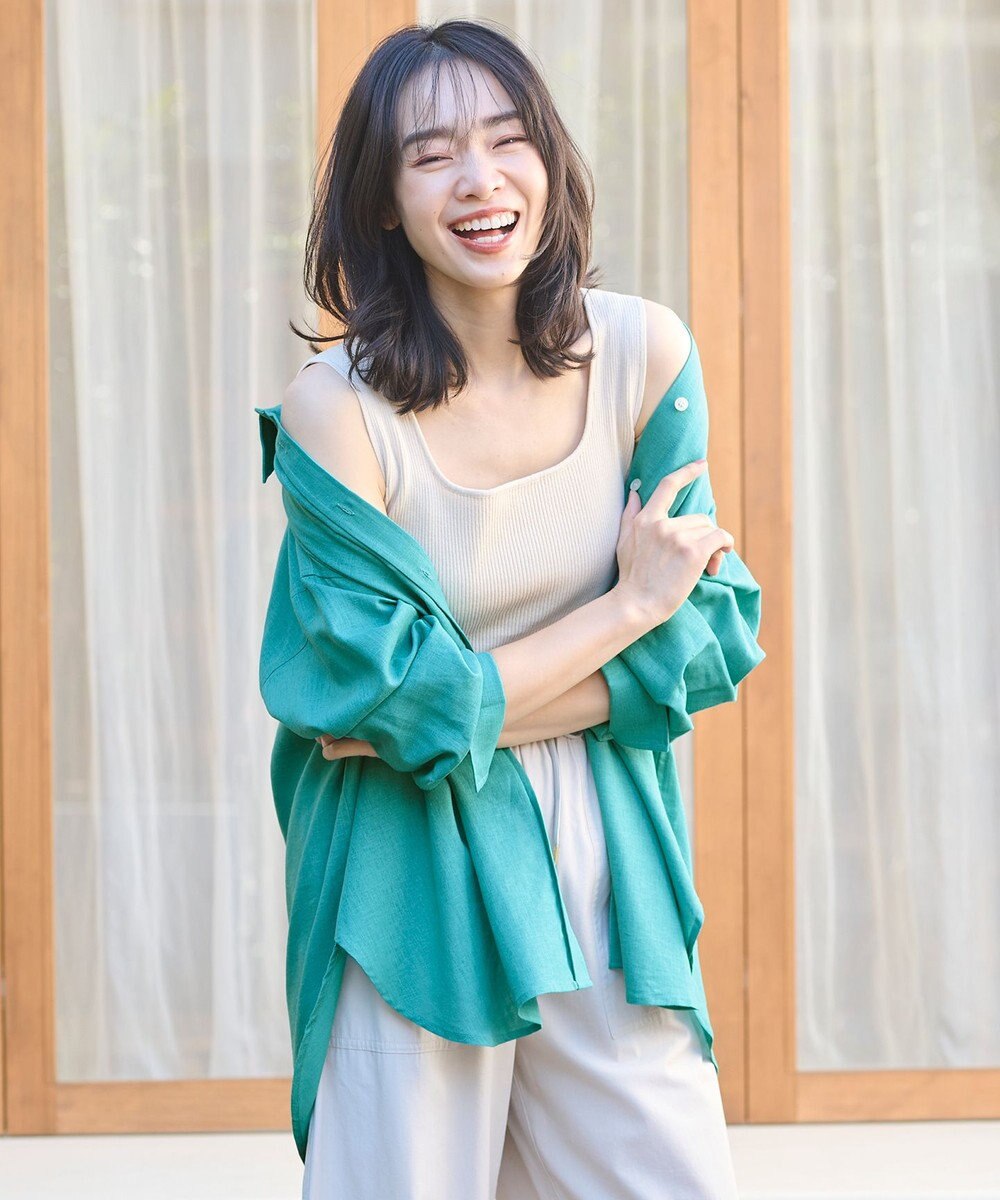 ANY ライトリネンクロスチュニックシャツ 