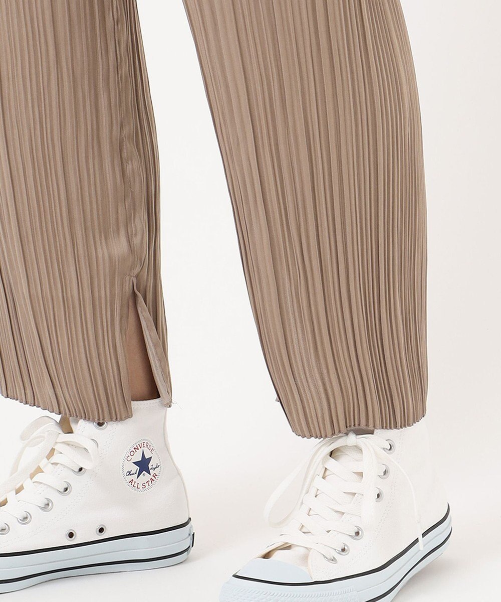 SHARE PARK LADIES 【洗える】アンティークサテンプリーツパンツ 