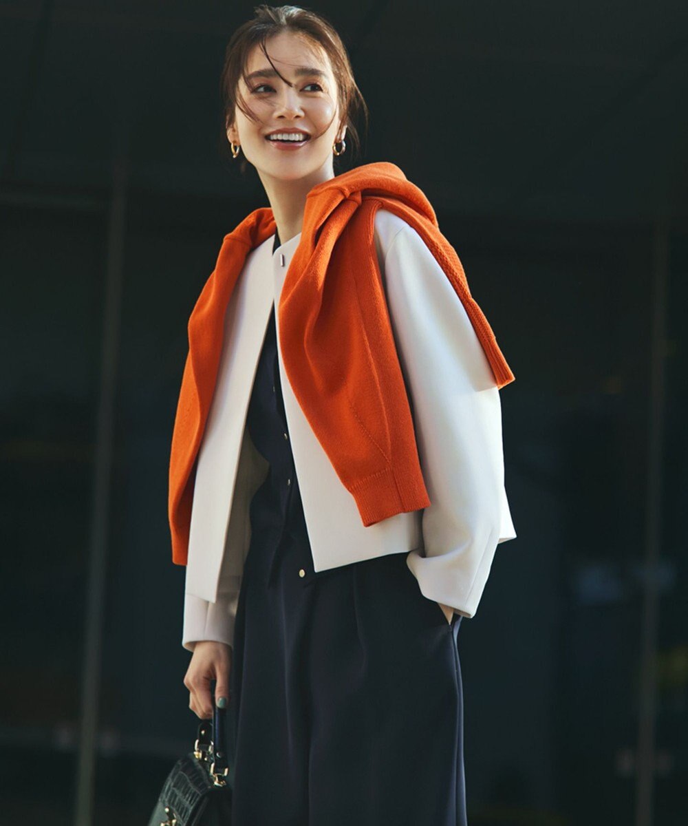 23区 S 【VERYコラボ】ストレッチトリプルクロス ノーカラージャケット 