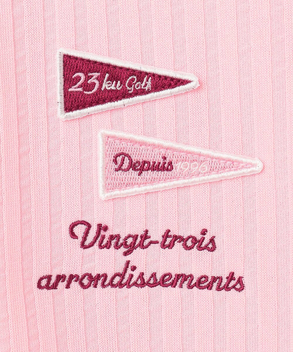 23区GOLF 【WOMEN】【吸水速乾/UVカット】サッカーポロシャツ 