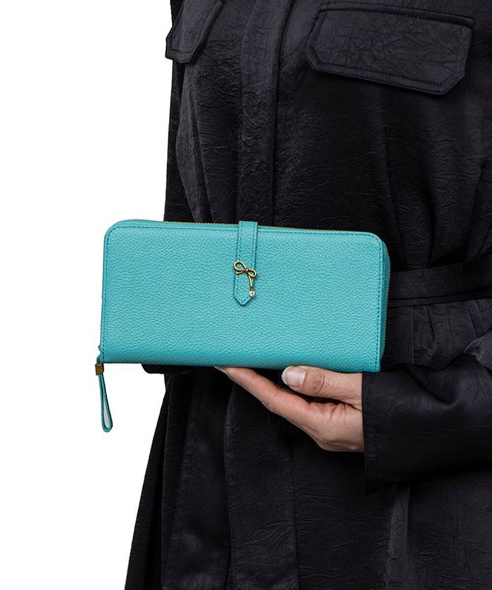 LANVIN en Bleu リュバン ラウンド長財布 