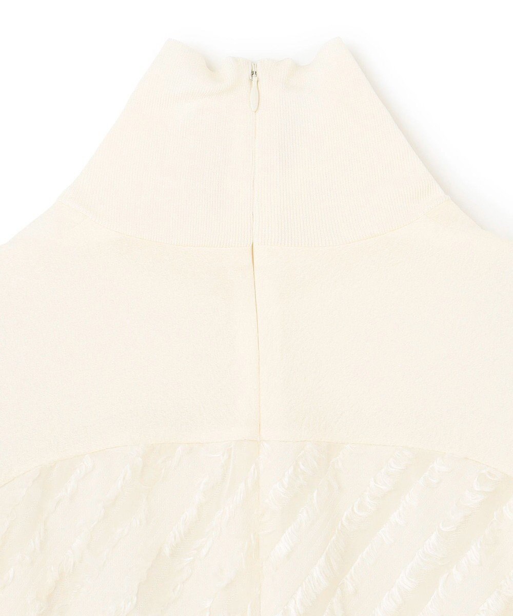 BEIGE， 【洗える】BANKSIA / ニットコンビカットジャカードブラウス 