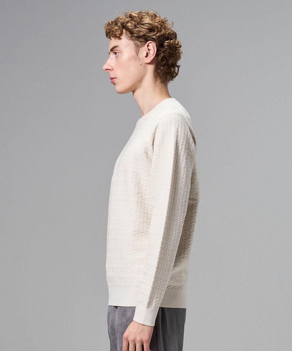 JOSEPH HOMME 新柄【イージーケア】 ヴィスコースリンクス　クルーネックニット 