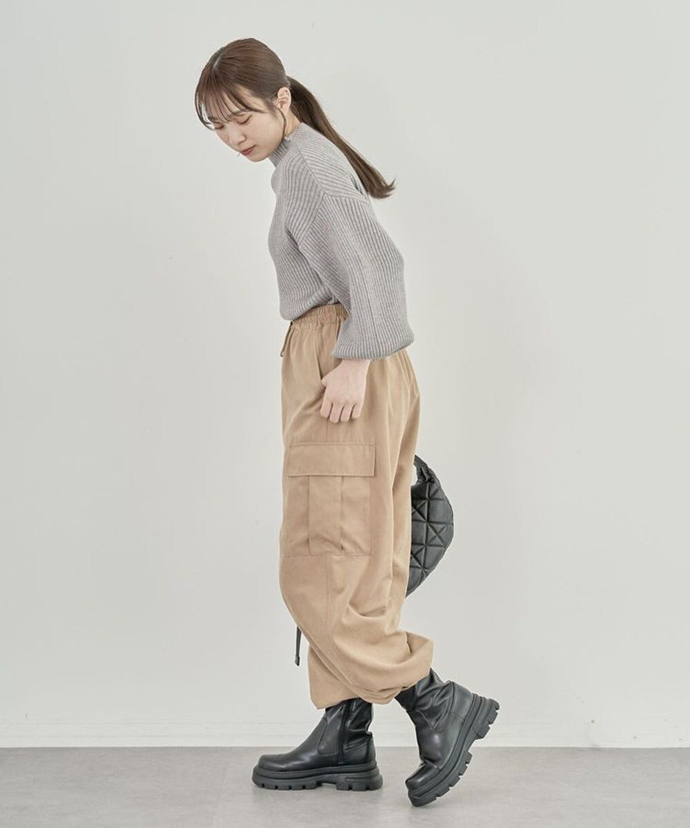 Green Parks ・ｓｗｉｎｇ　ｂｙ　ボトルネックカラーニット 