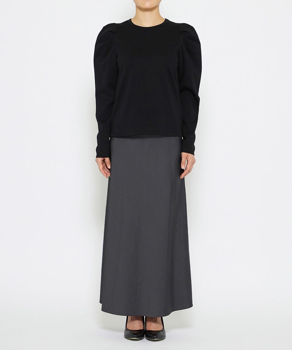 uncrave 【UVケア・接触冷感】ダブルフェイスジャージー ボリュームスリーブ カットソー(長袖)（uncrave STANDARD） 