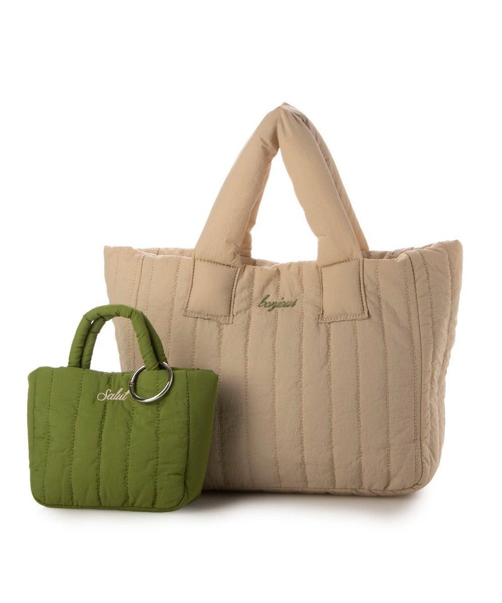 UNBILLION 【テレビ ドラマ着用アイテム】カシュカシュ cachecache / 親子キルティング刺繍トートバッグ 