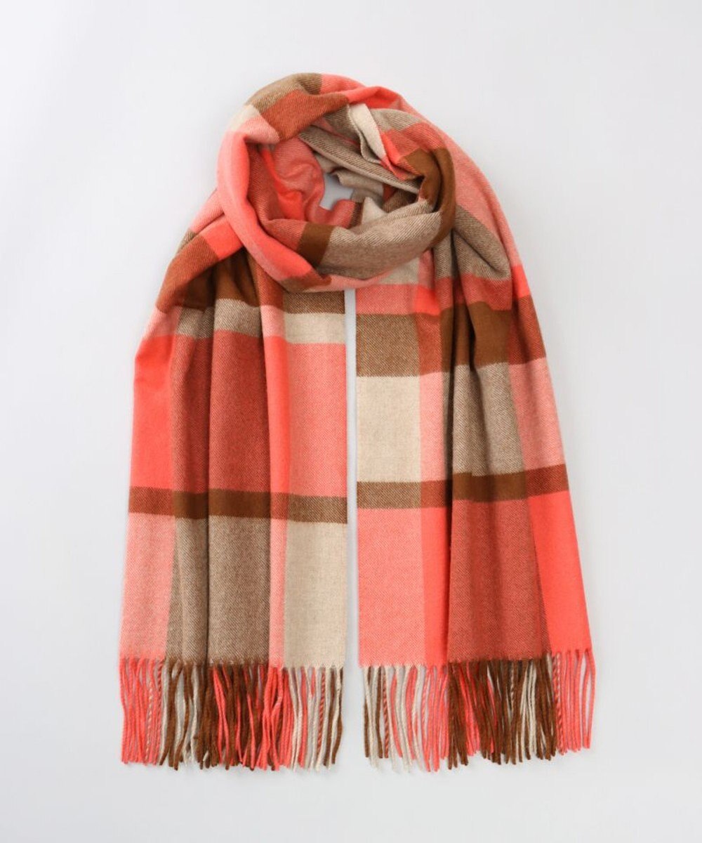 AURORA LANVIN COLLECTION ランバン コレクション カシミヤ  チェックストール 