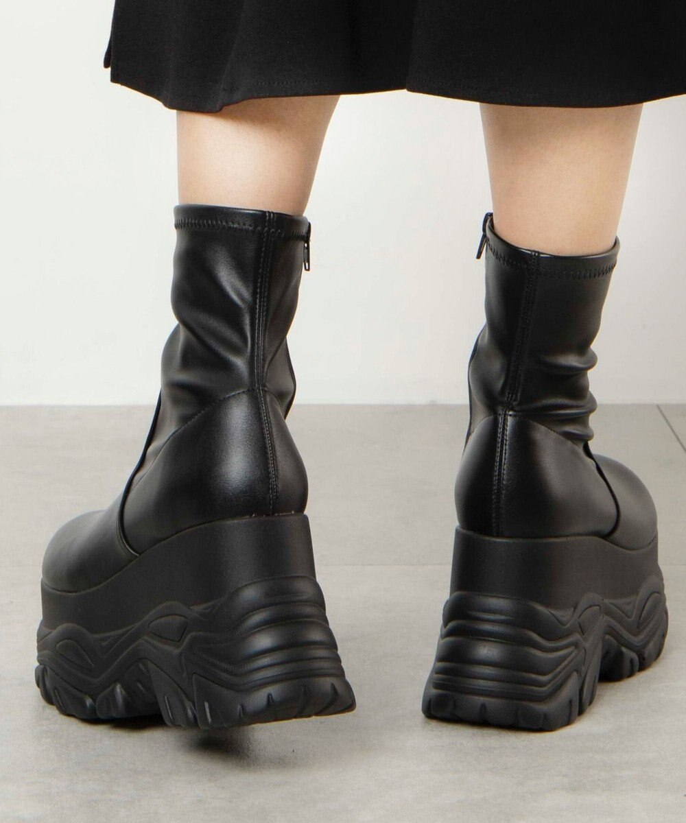 WEGO 厚底ボリュームスニーカーソールショートブーツ 