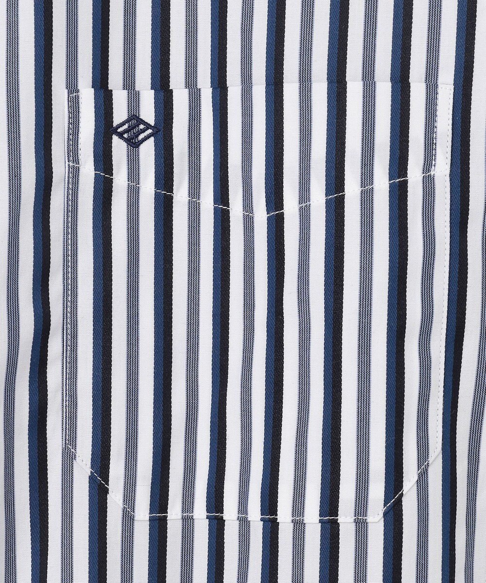 JOSEPH ABBOUD 【オーガニックコットン・柔らかな肌触り】カラーストライプ シャツ 