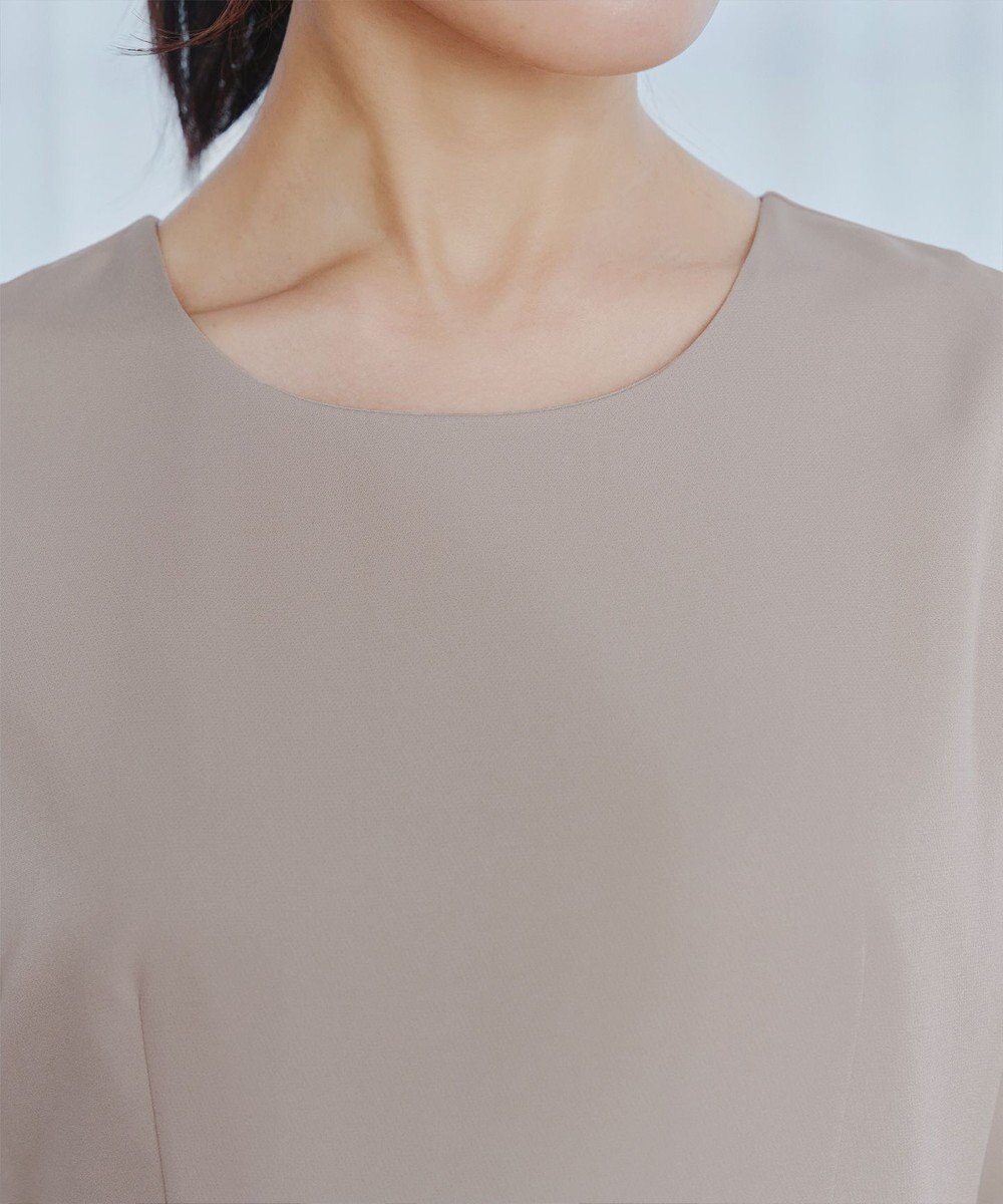 Tiaclasse 【3WAY】リボンブローチ＆ベルト付きフレアワンピース 