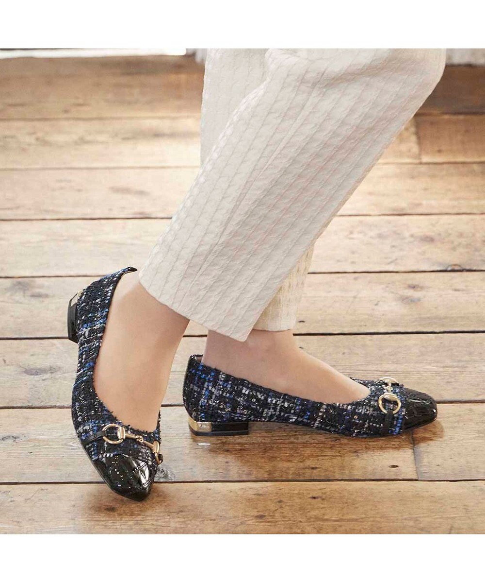 MODE ET JACOMO <MODE ET JACOMO>スクエアビットフラットパンプス 