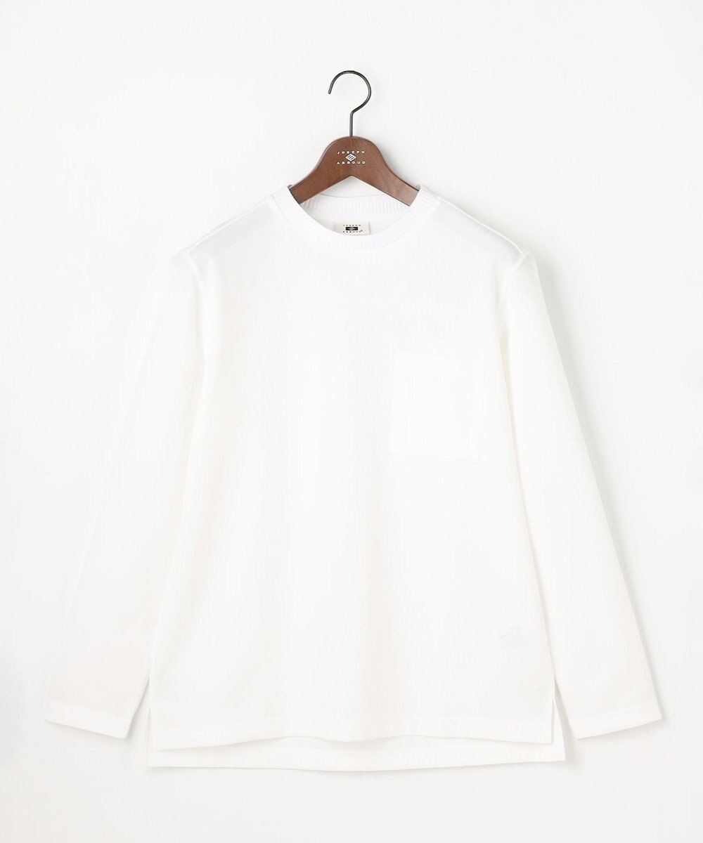 JOSEPH ABBOUD 【JAPANファブリック・日本縫製・清涼】ミラノリブWフェイス長袖Tシャツ 