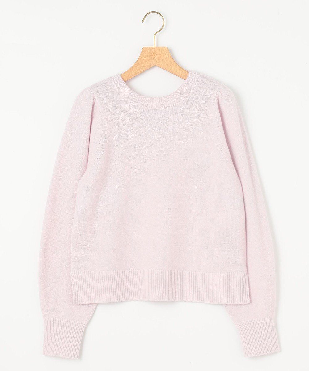 組曲 【8色展開・前後着用可】ウールカシミヤミックス パフスリーブ ニット 