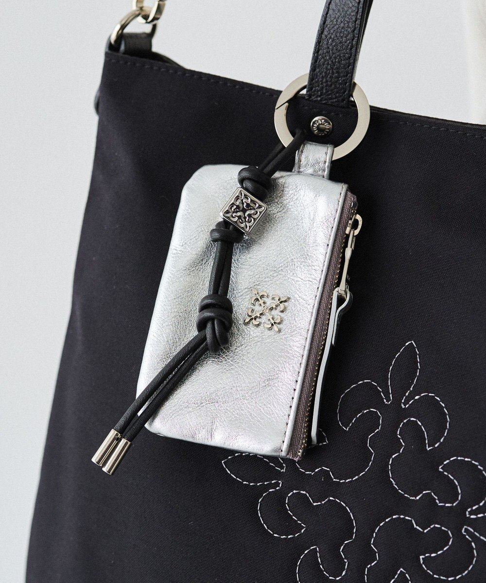 russet ［ノットモチーフ×メタルパーツ］レザーコードバッグチャーム（Z-223） 