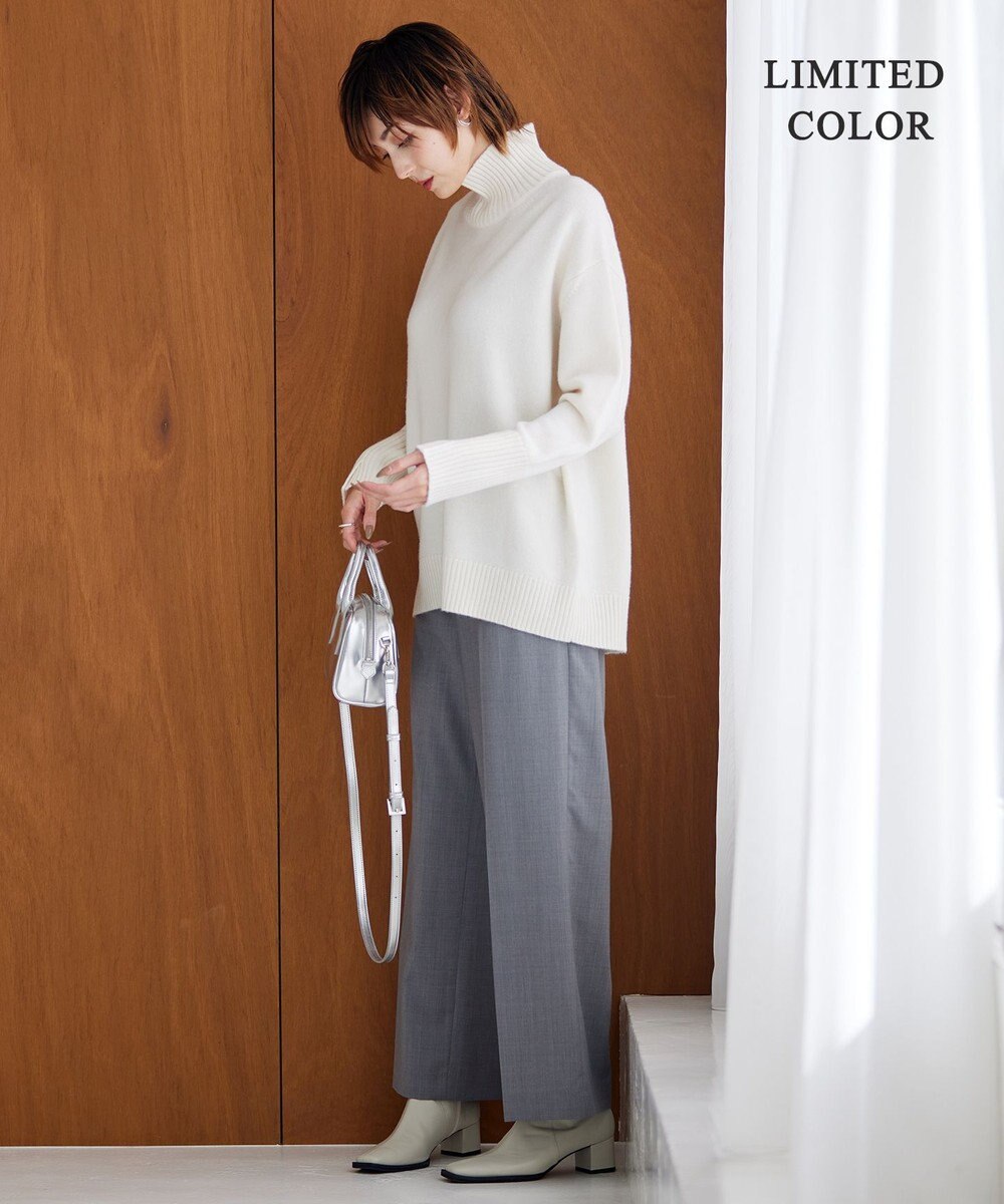 ICB 【新色追加・WEB限定カラーあり】 ソフトカシミヤミックス ハイネックニット 