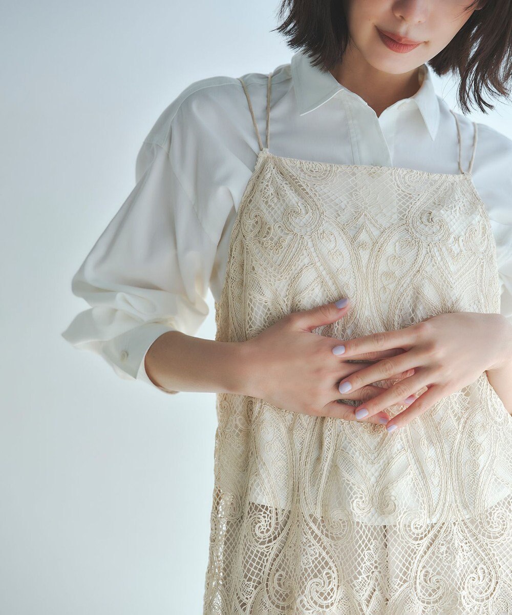 23区 L 【BAILA掲載】ペイズリーレース キャミソールワンピース 