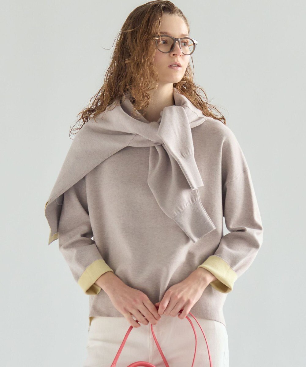 23区 【先行予約】バイカラーダブルフェイス ニット 