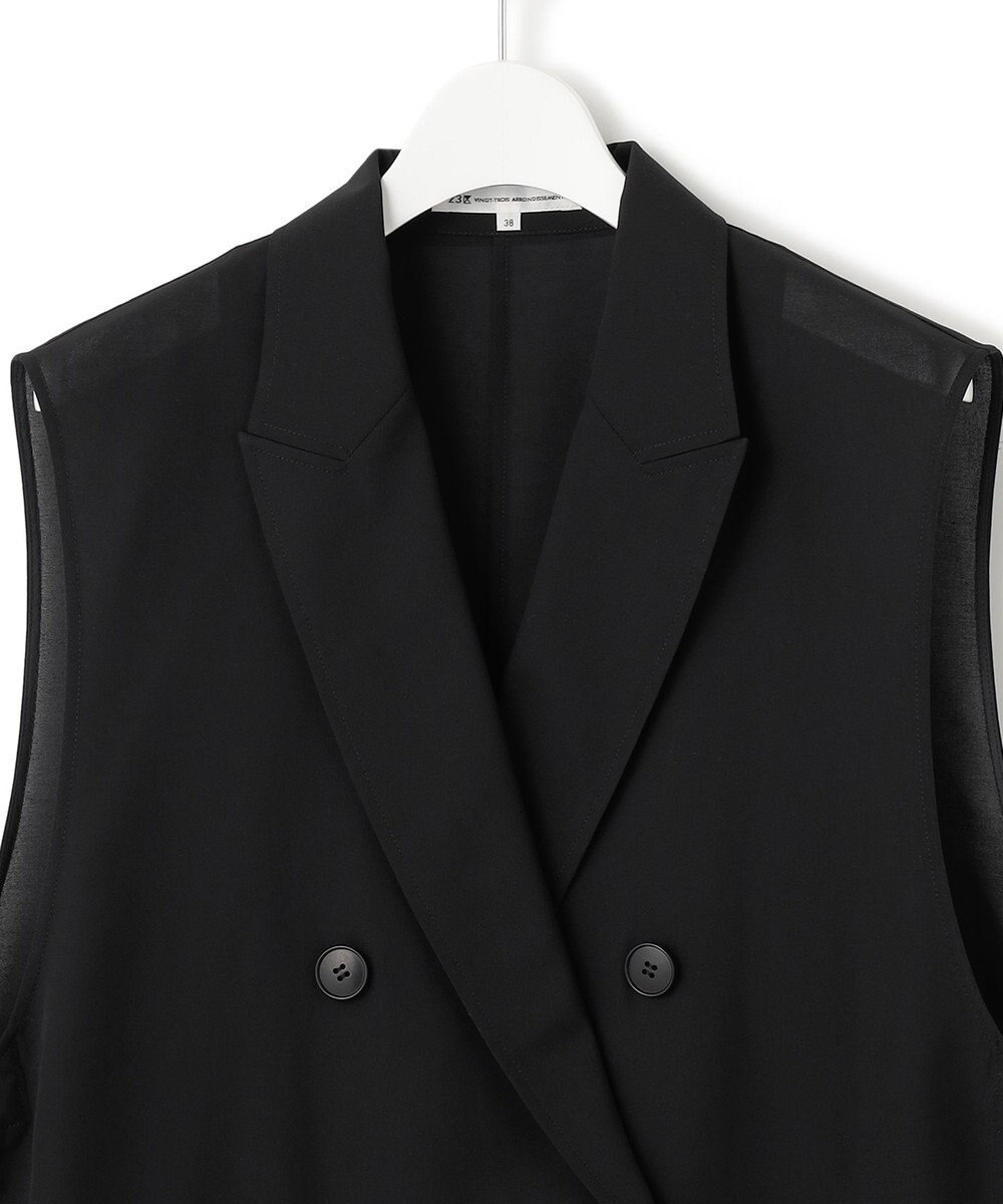 23区 【洗える】シアー ジレ 