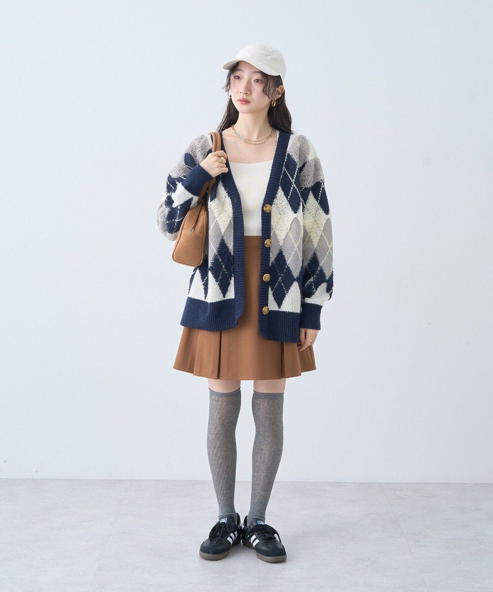 earth music&ecology ダメージロゴキャップ 