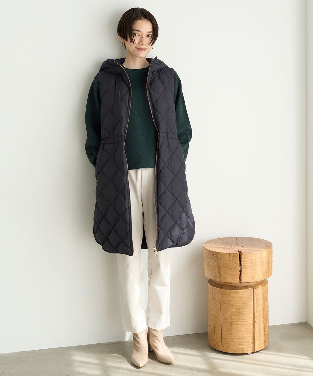 UNFILO 【アルガンオイル】裏起毛ドロストスティック パンツ 