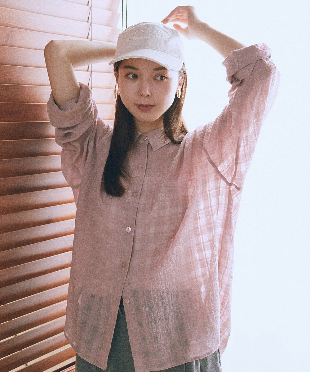 earth music&ecology ダメージロゴキャップ 