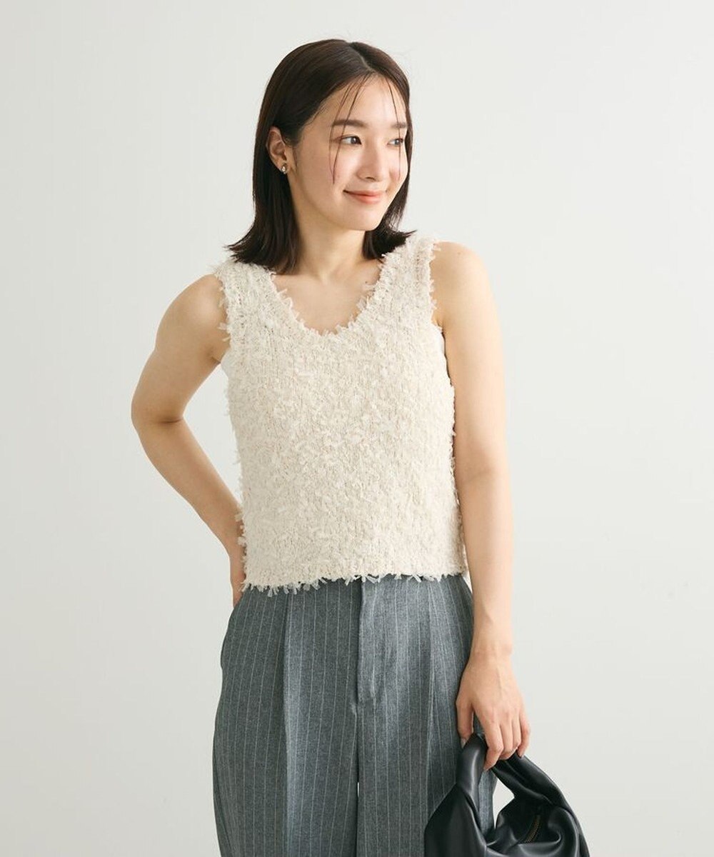 Green Parks ・ｓｗｉｎｇ　ｂｙ　２ｗａｙチュールヤーンベスト 