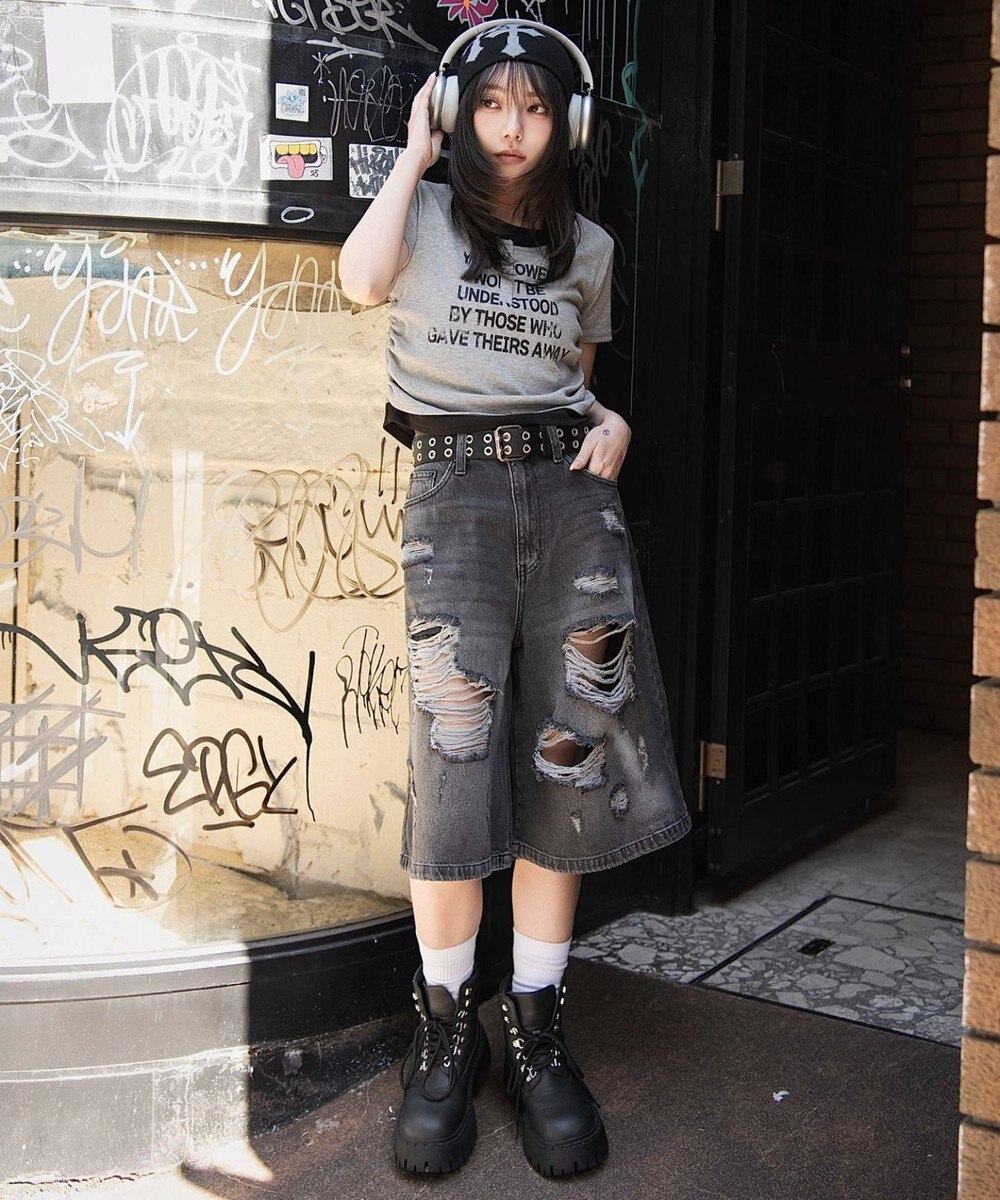 WEGO レイヤードグラフィックT 