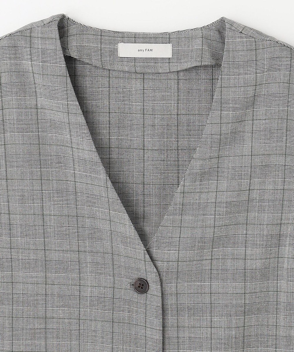 ANY 【2WAY・洗える】Vネック ジレワンピース 