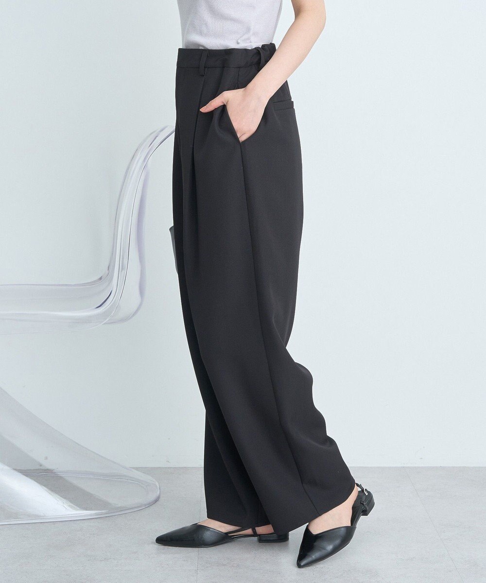 earth music&ecology タックストレートパンツ 