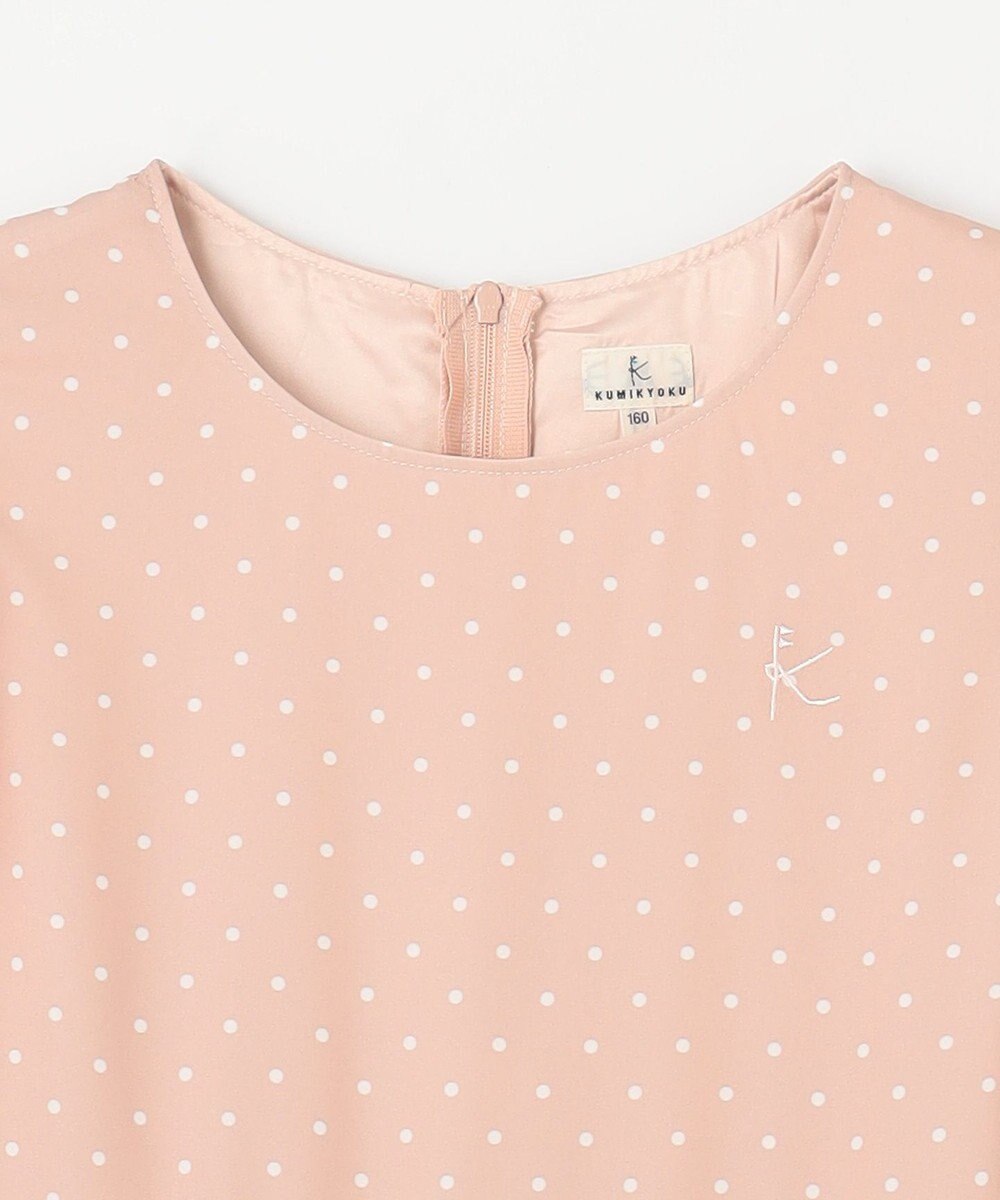 組曲 KIDS 【150-170㎝】ドットシフォン ワンピース 