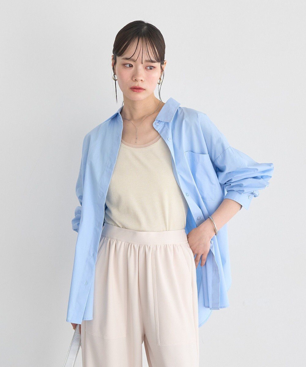 earth music&ecology バックツイストオーバーシャツ 