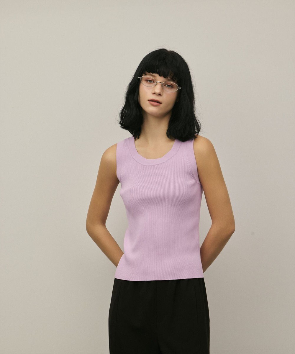 GRACE CONTINENTAL リブニットタンクトップ 