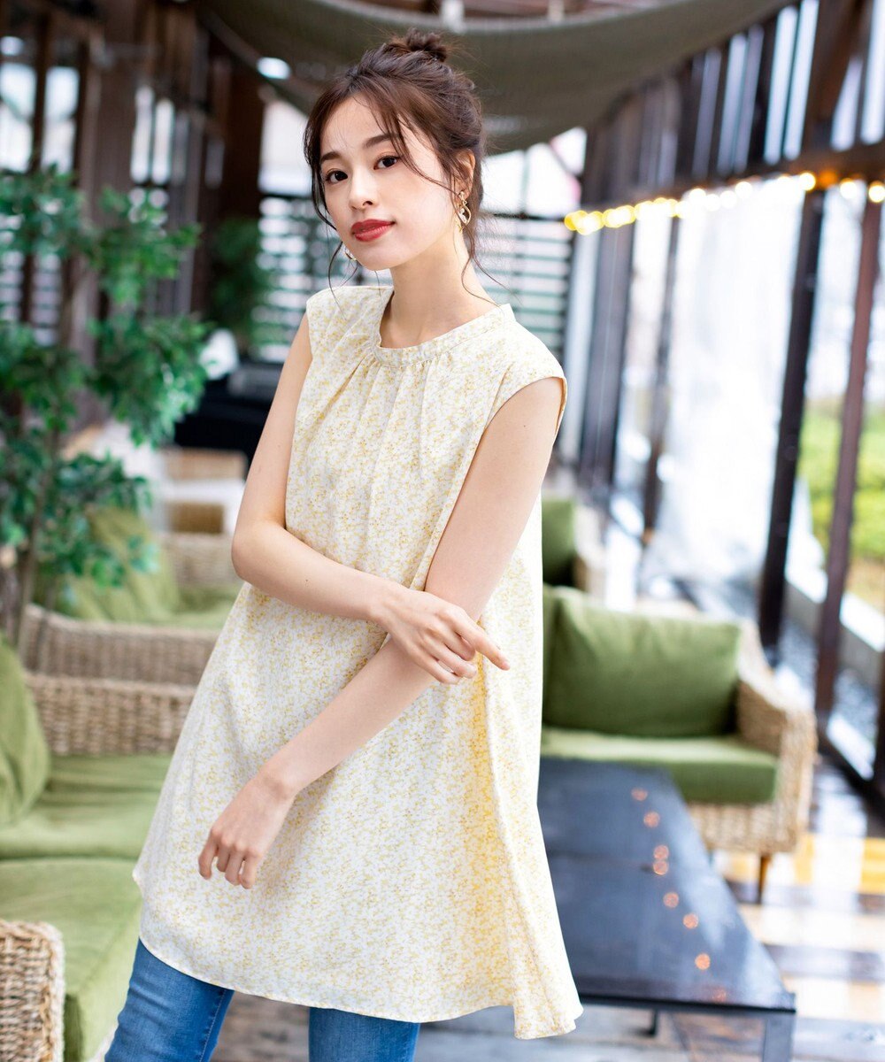 Tiaclasse 【洗える】体型カバーも叶うAラインギャザーチュニック 