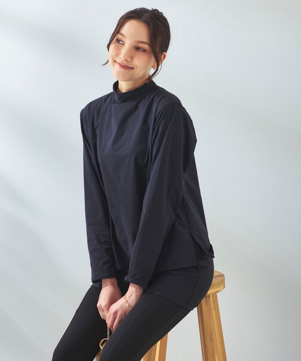 OP／FILA 【ocean pacific】モックネックラッシュガード付き 水着5点セット 