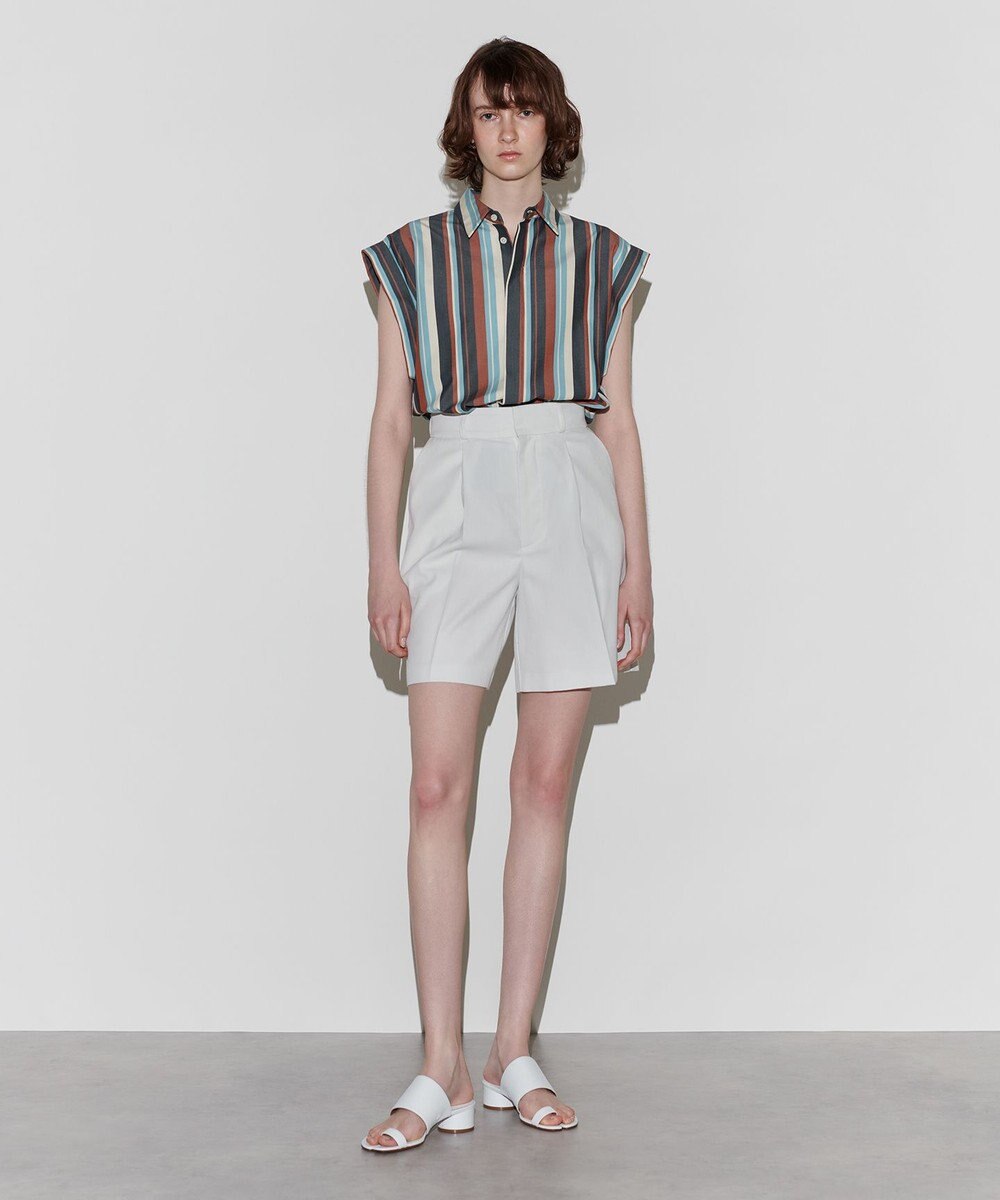 NAVE 【Nave 　洗える】ワイドストライプ ブラウス 