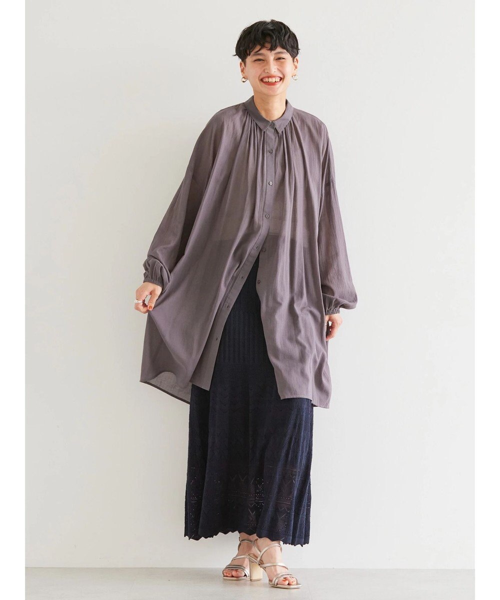 AMERICAN HOLIC シアーＢＩＧシルエットシャツチュニック 