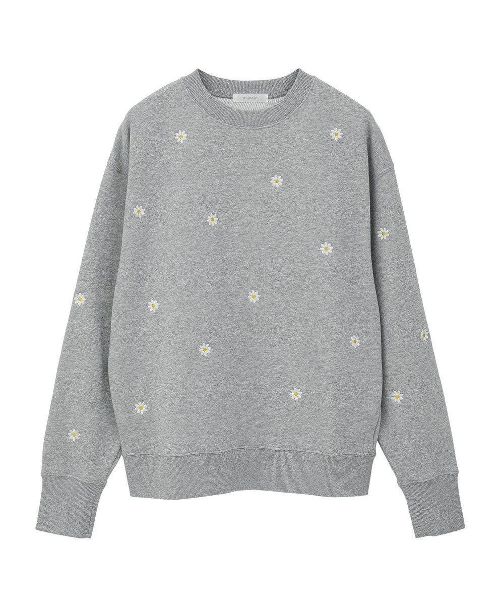 Green Parks ・ｓｗｉｎｇ　ｂｙ　デイジー刺繍スウェット 