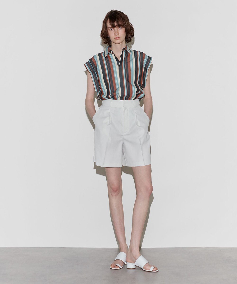 NAVE 【Nave 　洗える】ワイドストライプ ブラウス 