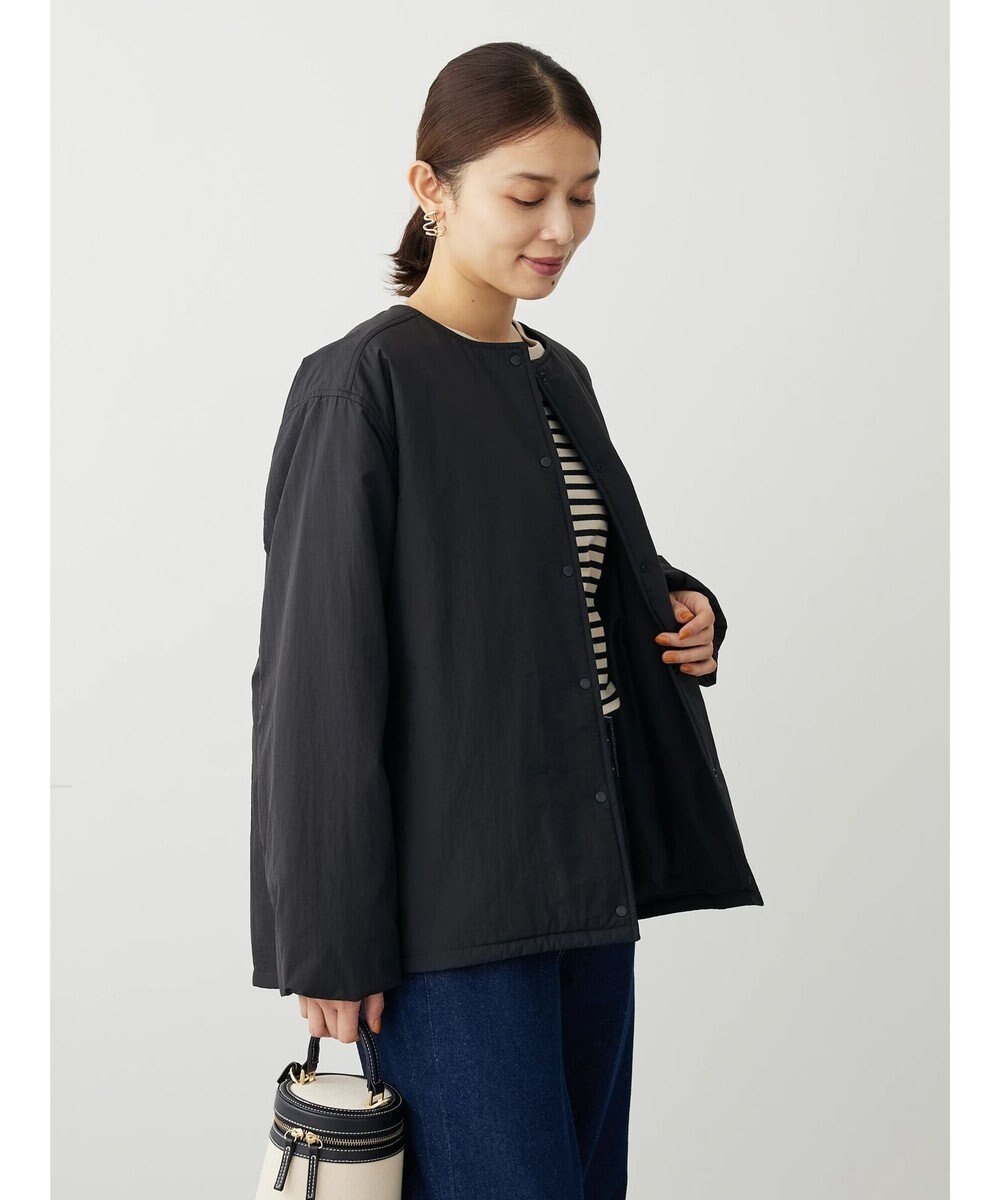 Green Parks ライト中わたノーカラーブルゾン 