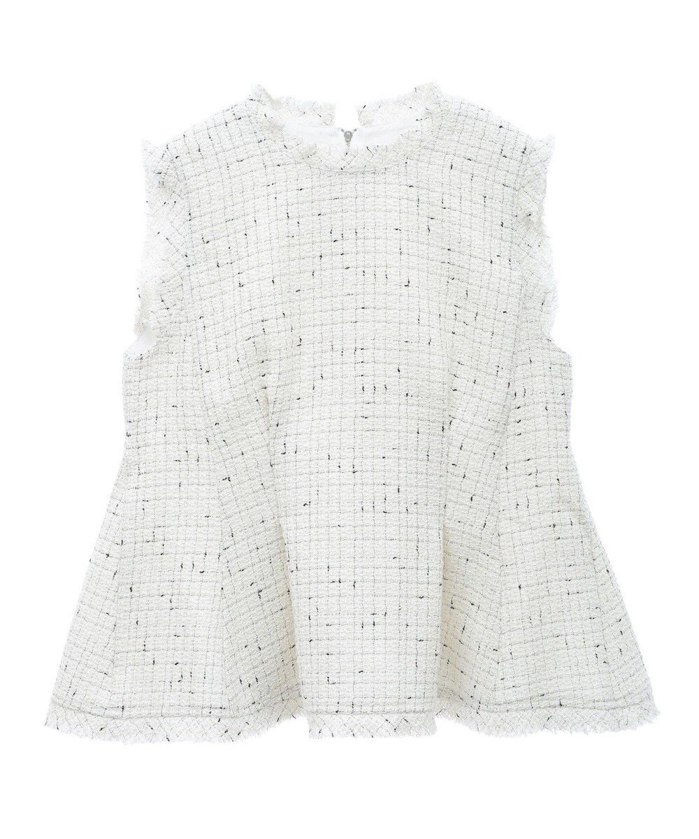 Green Parks ツイードペプラムベスト 