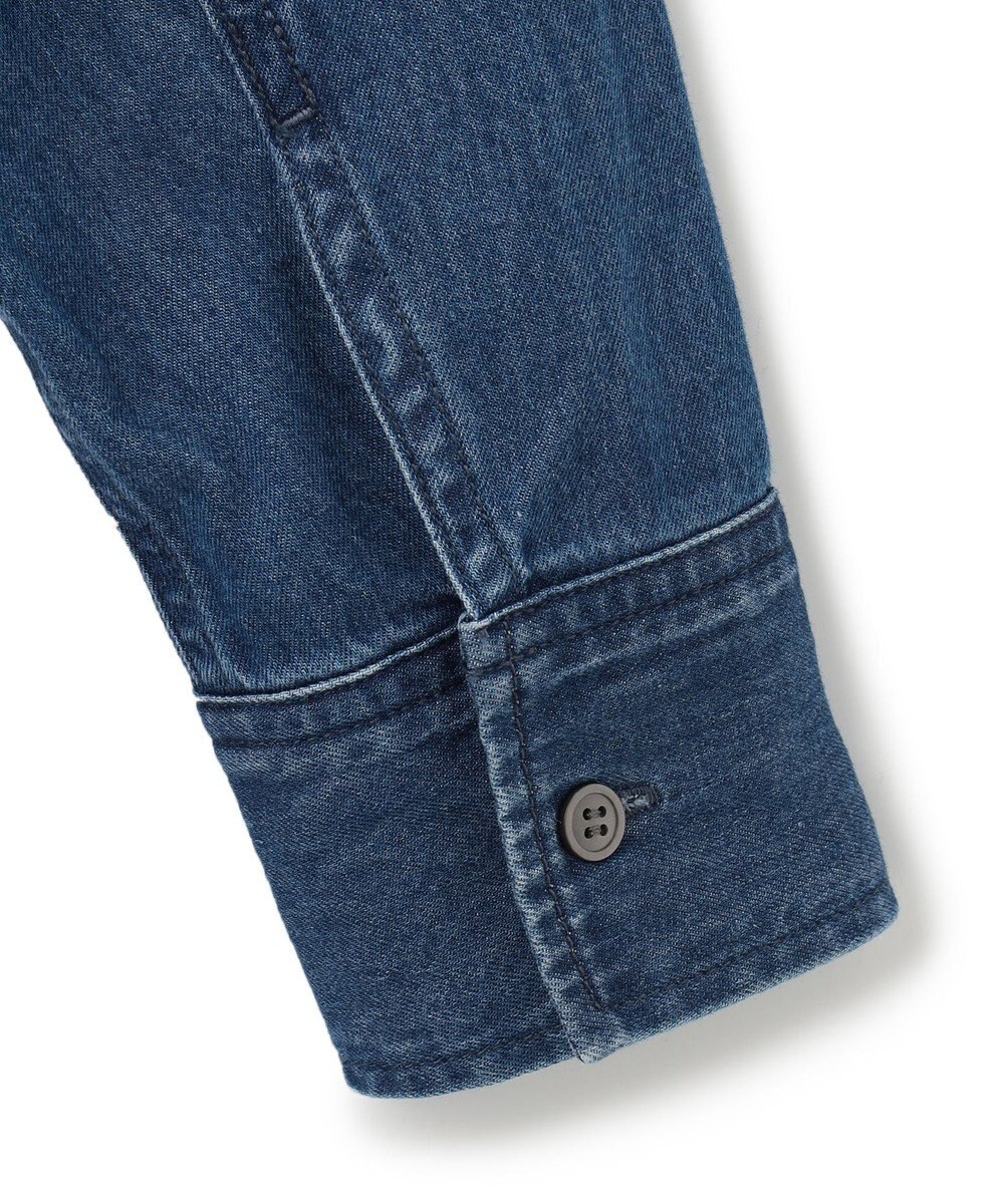 23区 【洗える】23区DENIM ライトダンガリー シャツ ワンピース 