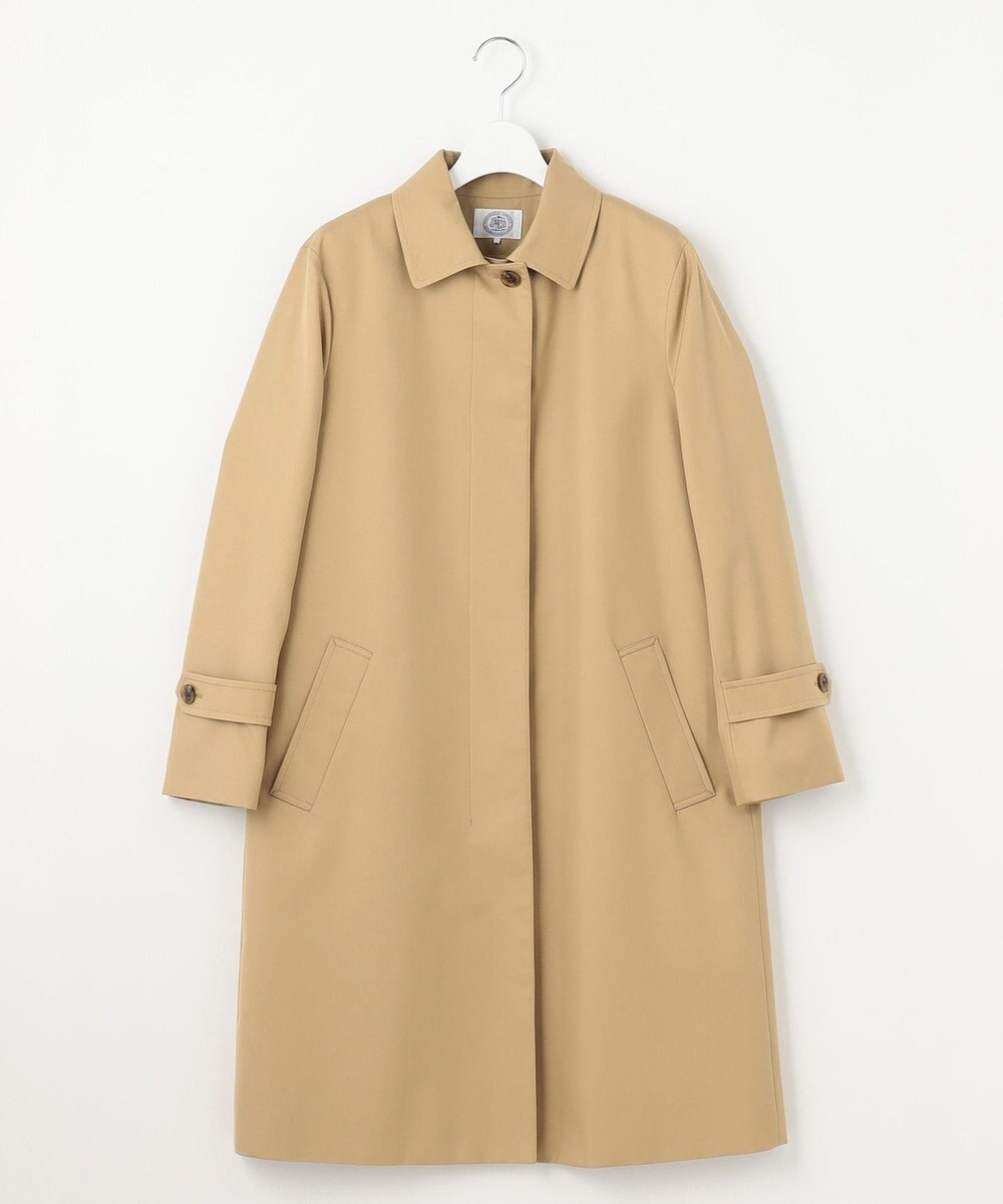 J.PRESS LADIES L コンパクトギャバ ステンカラーコート 