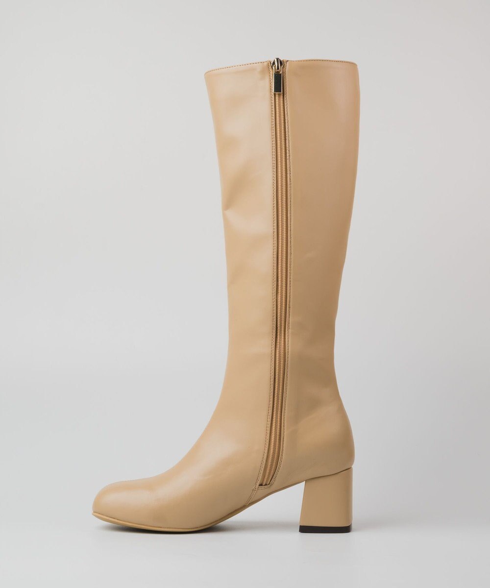 BONTRE 【PRECIEUX JOUET/プレシュウジュエ】オブリークジップロングブーツ 