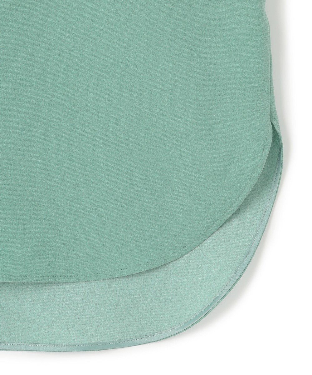 ICB 【洗える】FluidBackSatin ラウンドヘムプルオーバー 