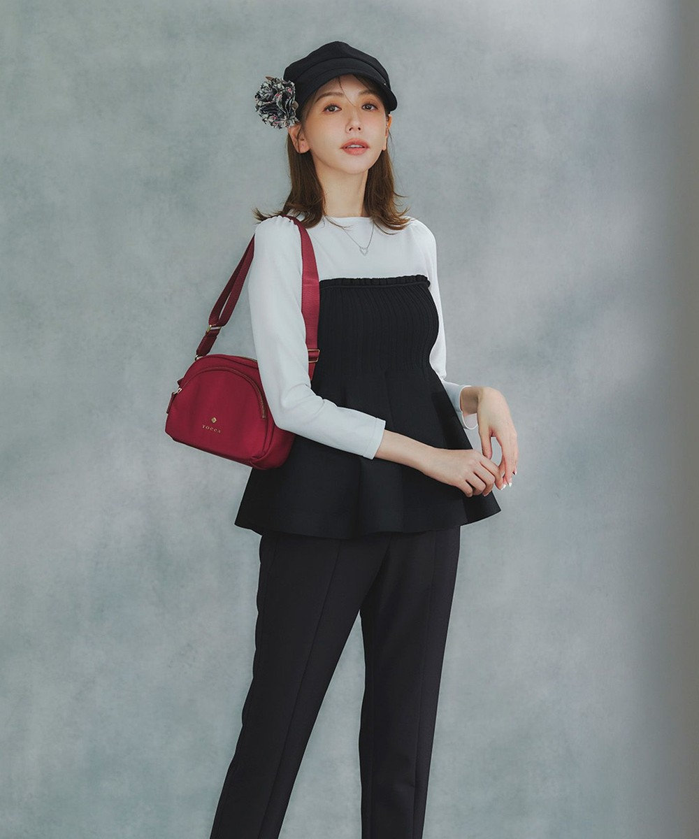 TOCCA 【百田夏菜子さん着用】【サイズ調整可】BELTED GROSGRAIN キャスケット 帽子 