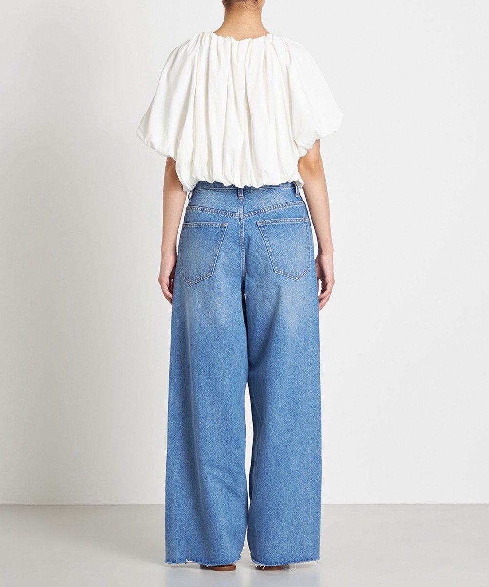 NAVE 【Nave 　洗える・接触冷感】クロップドジャージーブラウス 