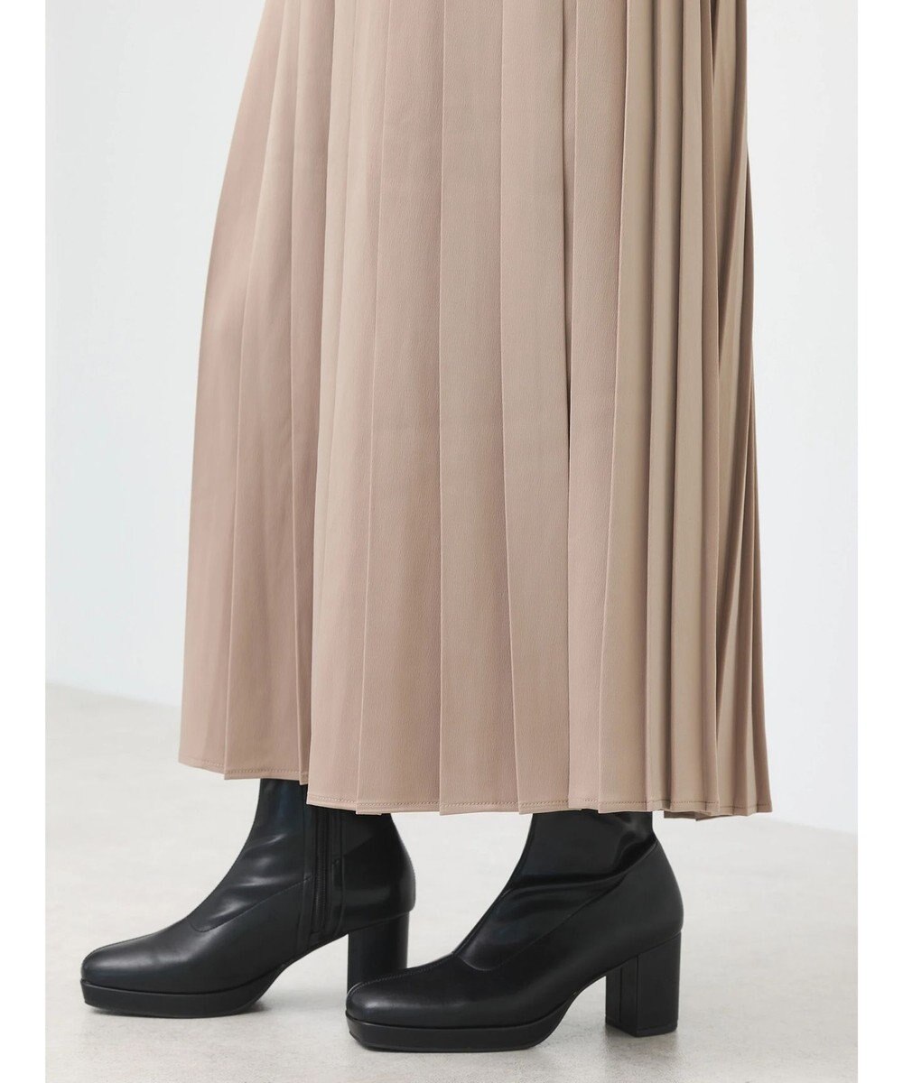 earth music&ecology サテンプリーツスカート 