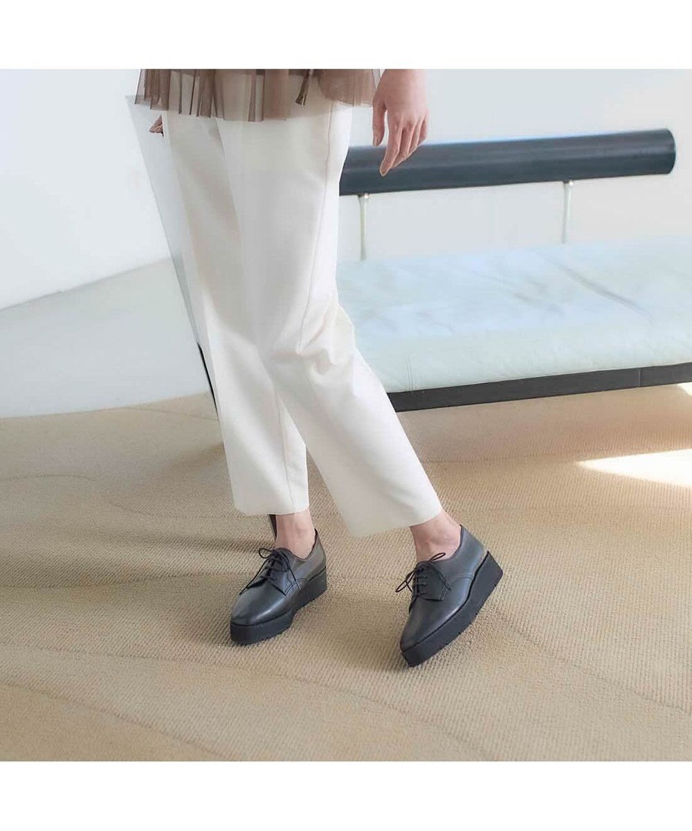 MODE ET JACOMO <carino>【レイン対応】レースアッププラットフォーム 