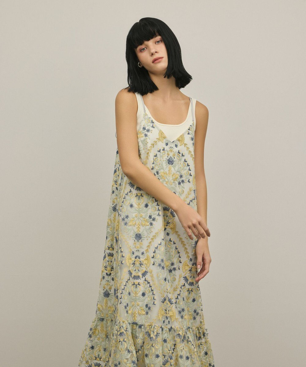 GRACE CONTINENTAL オーナメントembワンピース 
